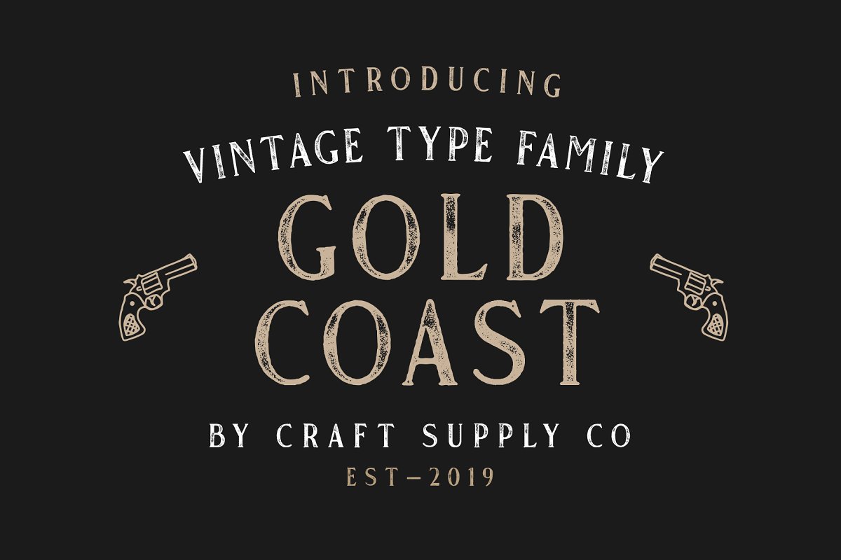 Gold Coast Rough Font preview